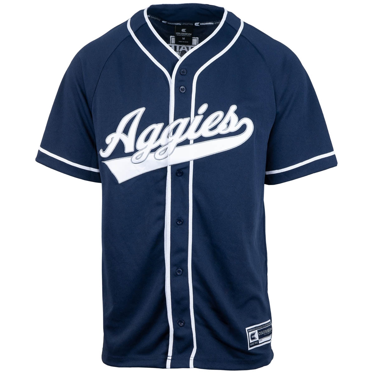 utah state aggies navy unisex baseball jersey